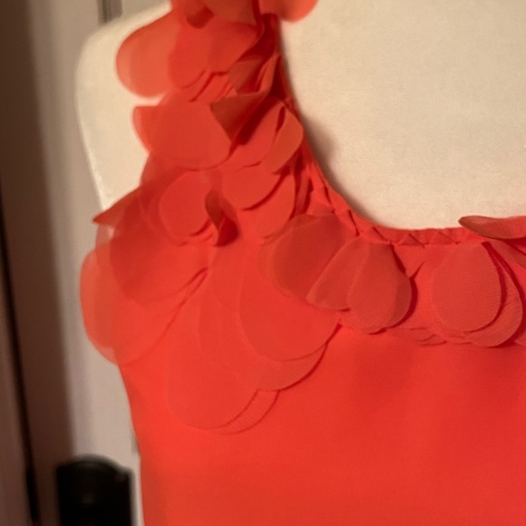 Ann Taylor Coral Color Sheer Tank-Size Small - Picture 2 of 9